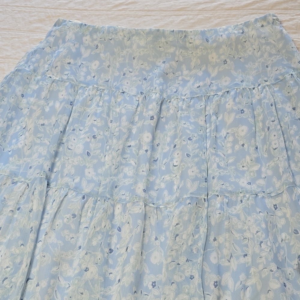 Lauren Ralph Lauren Floral Georgette Peasant Skirt - Picture 3 of 13